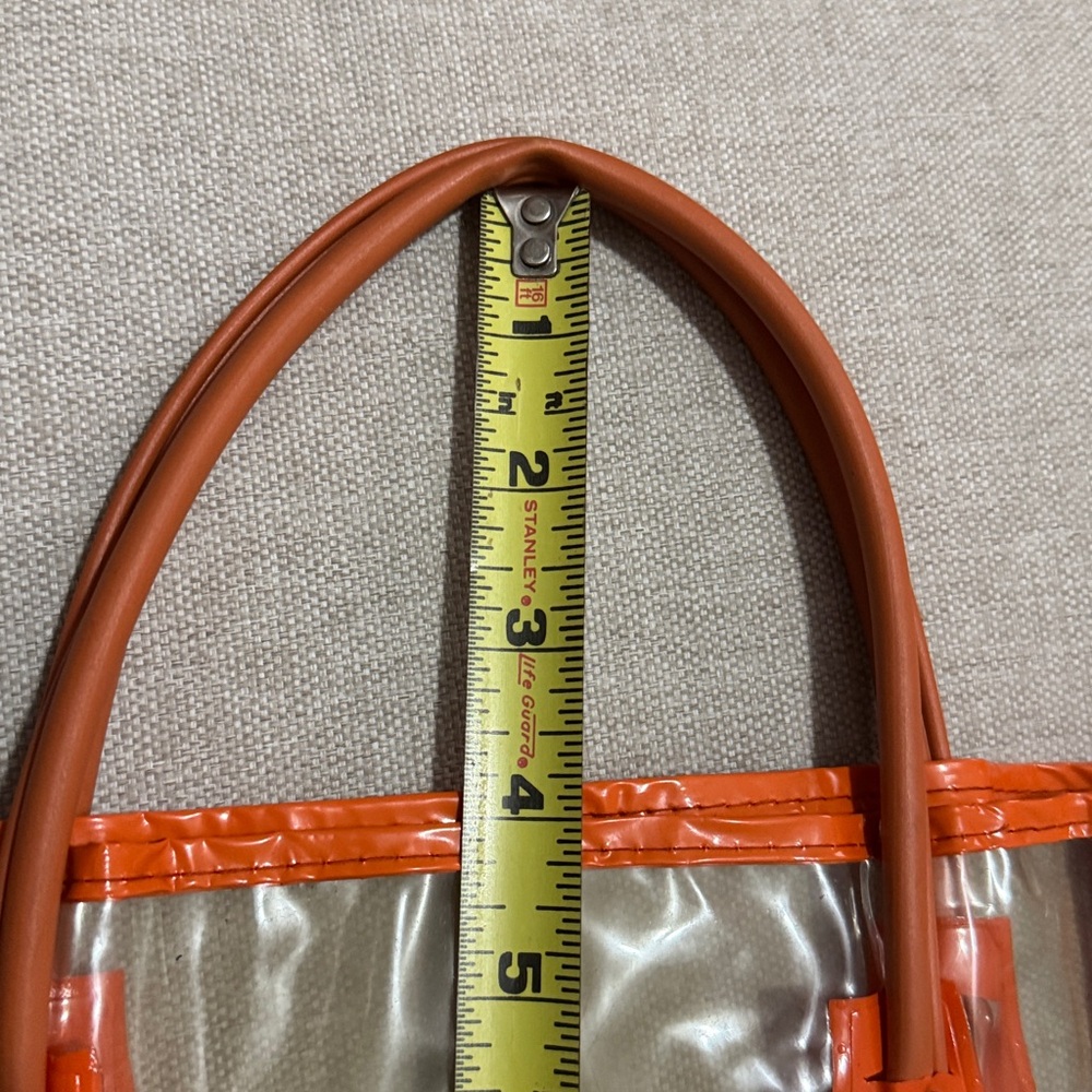 Vntg Florida Tourist Bag-Clear/Orange/Citrus Double Sided Logo-Hand Carry Strap - Picture 10 of 13